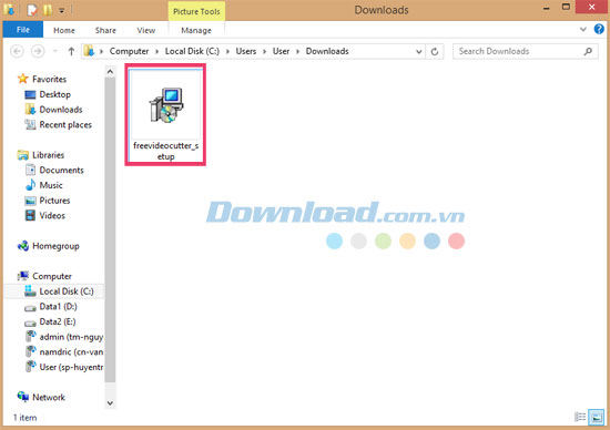 Cài đặt Free Video Cutter