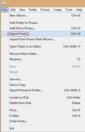 Nhập ảnh từ máy ảnh