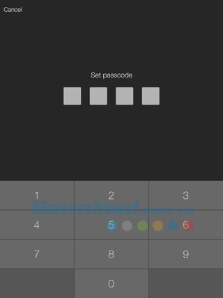 Thiết lập mã khóa