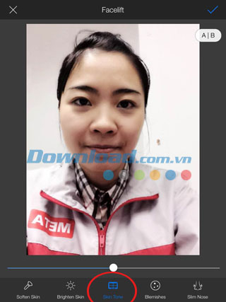 Thay đổi tông màu da