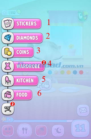 Cửa hàng Pnline trong My Talking Angela