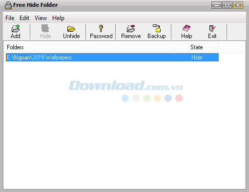 Thư mục đã được ẩn