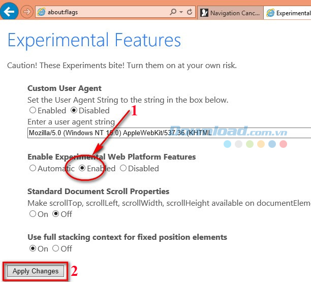 Cách kích hoạt và sử dụng trình duyệt Spartan trên IE 11