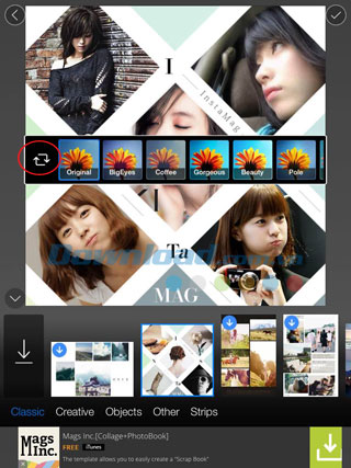 Áp dụng bộ lọc