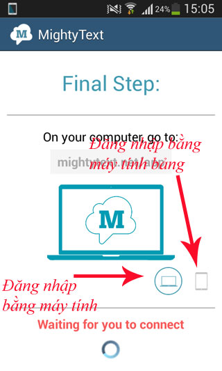 MightyText cho Andrroid