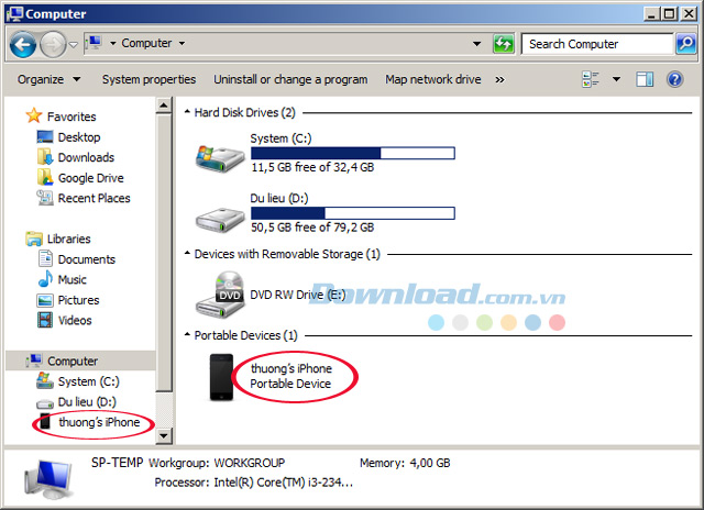 Hướng dẫn copy ảnh từ iPhone ra máy tính