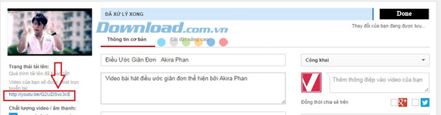 upload thành công Cách upload video lên Youtube nhanh và hiệu quả nhất