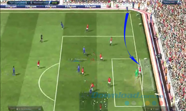 Sút thẳng vào cầu môn Cách đá phạt góc trong FiFa Online 3 hiệu quả