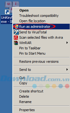 Chạy dưới quyền Run as Administrator Cách gõ tiếng Việt trong Liên minh huyền thoại