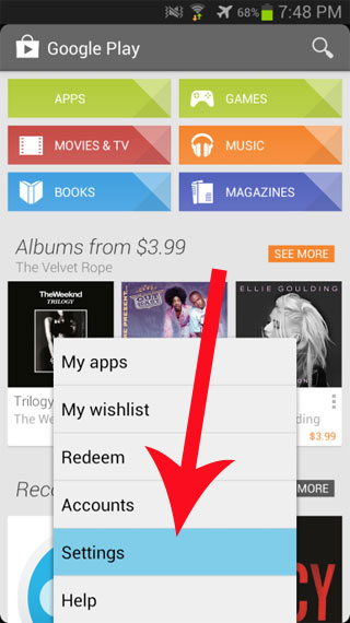 Đặt mật khẩu cho Google Play Store