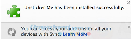 cài đặt thành công Ẩn sticker trên Facebook