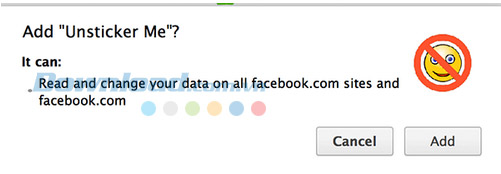 xác nhận cài đặt Ẩn sticker trên Facebook