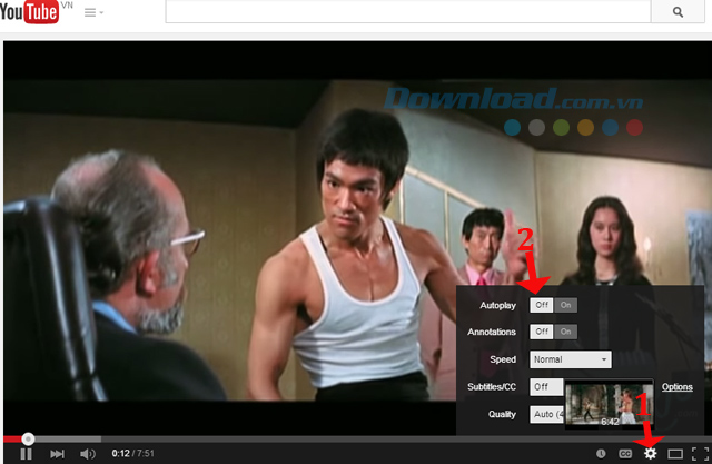 Cách tắt tính năng tự động phát Video kế tiếp trên YouTube