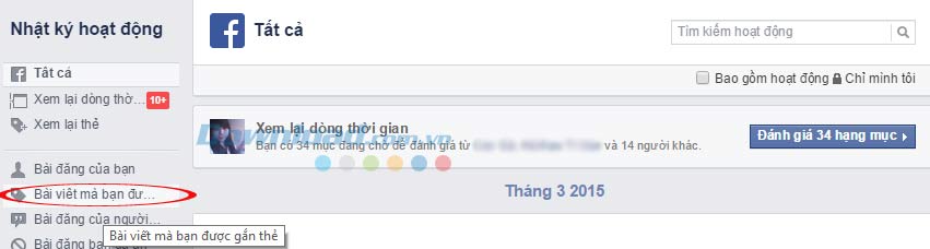 xóa tag khỏi ảnh và status trên Facebook