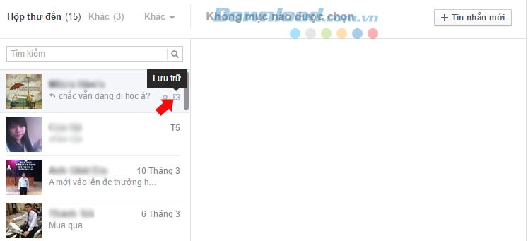 Xóa và khôi phục tin nhắn đã xóa trên facebook