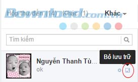 Xóa và khôi phục tin nhắn đã xóa trên facebook