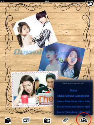 Lưu và chia sẻ ảnh