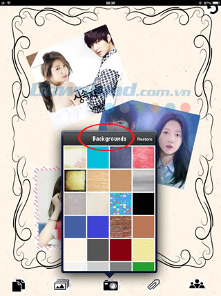 Thay đổi hình nền