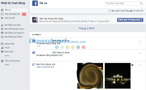 cách dùng timeline Facebook
