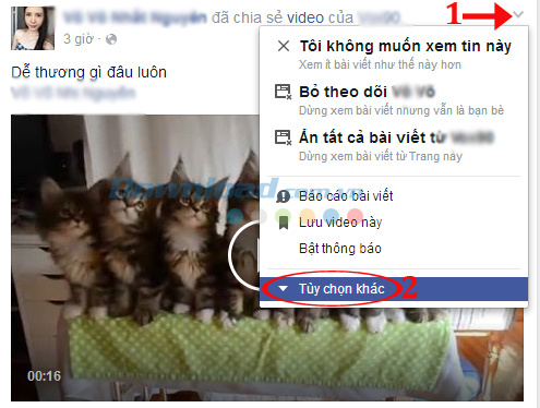 Cách nhúng video trên Facebook vào website