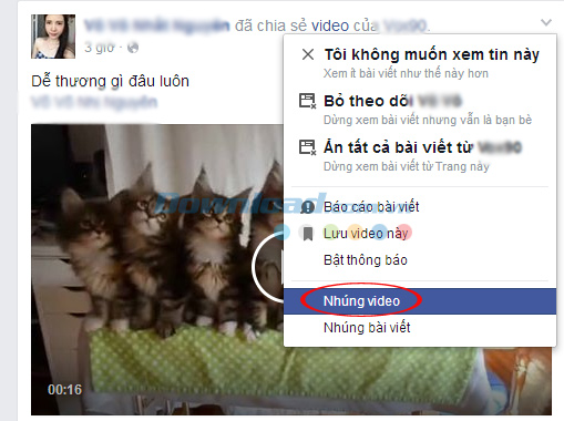 Cách nhúng video trên Facebook vào website