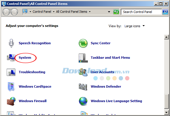 Mở Control Panel lên Hướng dẫn khắc phục tình trạng CPU chạy quá tải