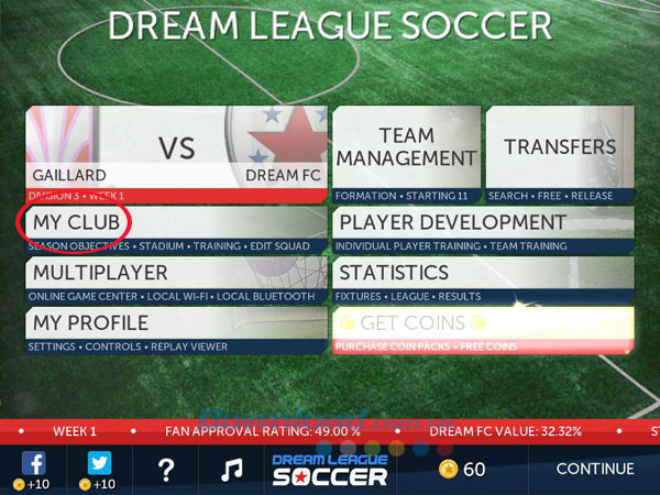 Tùy biến bộ Kit trong Dream League Soccer