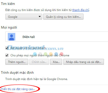 Cách tắt, bật Javascript trên Chrome