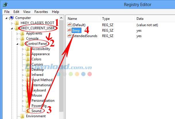 Tìm và thay đổi tùy chọn mặc định Tắt tiếng bip khi khởi động máy