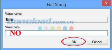 Thay đổi giá trị mặc định Tắt tiếng bip khi khởi động máy