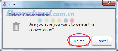 Hướng dẫn xóa lịch sử chat Viber trên máy tính