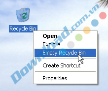 làm sạch thùng rác Cách giúp máy tính chạy nhanh hơn
