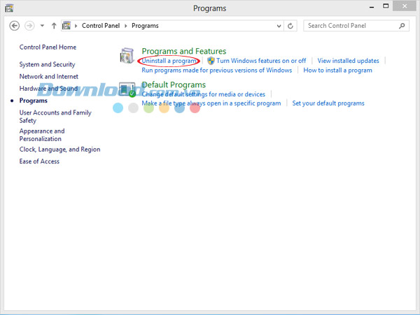 Vào programs and features Cách làm máy tính chạy nhanh hơn