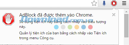 xác nhận thành công Cách cài đặt Adblock cho các trình duyệt