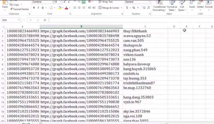 Cách chuyển UID Facebook thành Facebook email