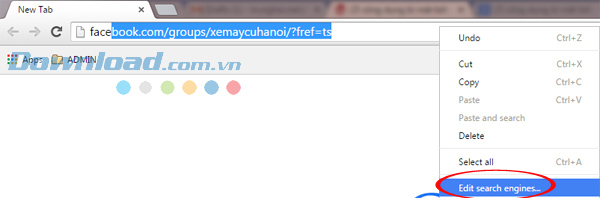 Chuột phải vào thanh tìm kiếm 15 bí mật ít người biết của Chrome