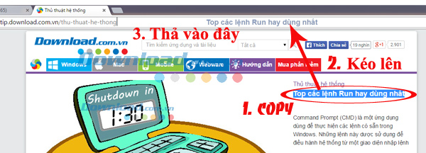 kéo thả để tìm kiếm thông tin 15 bí mật ít người biết của Chrome