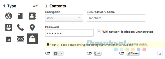 Điền thông tin mạng wifi Tự tạo mã QR Code để kết nối Wi-Fi nhanh ảnh minh họa