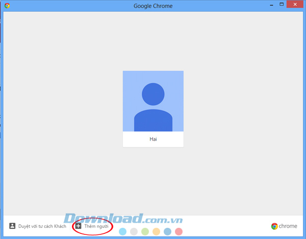 Thêm tài khoản mới Cách chuyển đổi qua lại giữa các tài khoản chrome