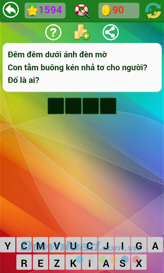 Đáp án đố vui dân gian câu 1594 Đáp án trò chơi Đố vui dân gian - Phần 41