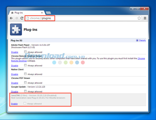Cách tắt Java độc, gây hại trên máy tính