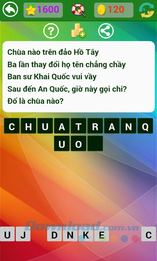 Đáp án đố vui dân gian câu 1600 Đáp án trò chơi Đố vui dân gian - Phần 42