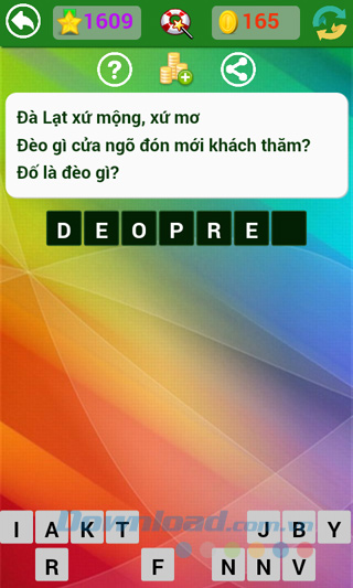 Đáp án đố vui dân gian câu 1609 Đáp án trò chơi Đố vui dân gian - Phần 42