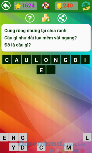 Đáp án đố vui dân gian câu 1624 Đáp án trò chơi Đố vui dân gian - Phần 42