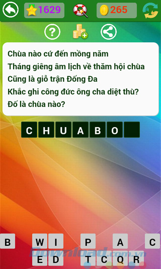 Đáp án đố vui dân gian câu 1629