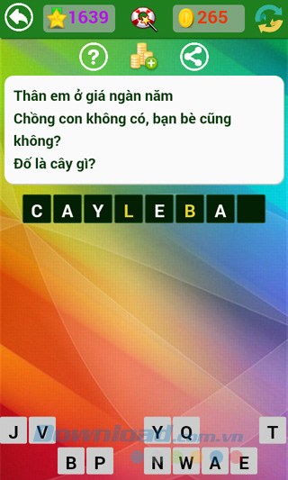 Đáp án đố vui dân gian câu 1639 Đáp án trò chơi Đố vui dân gian - Phần 42
