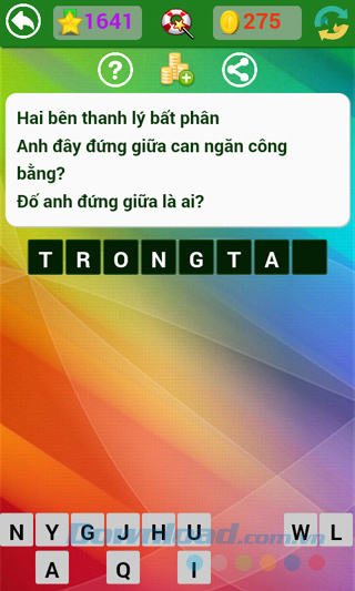 Đáp án đố vui dân gian câu 1641