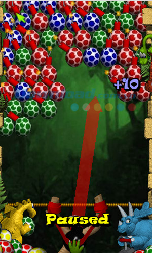 Cách chơi game bắn trứng khủng long Dynomite