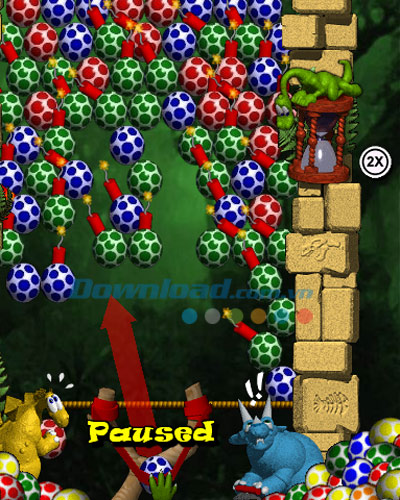 Cách chơi game bắn trứng khủng long Dynomite