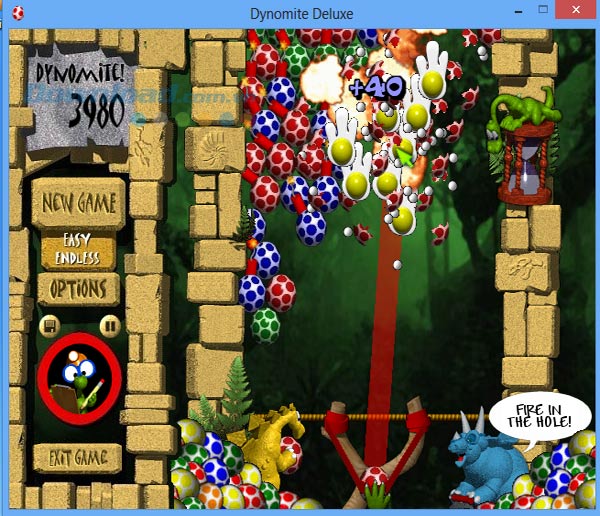Hướng dẫn cài đặt và chơi game bắn trứng khủng long Dynomite